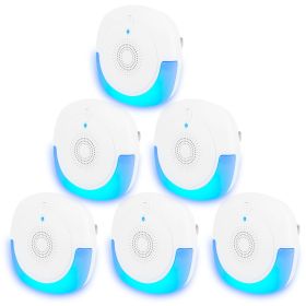 6 Packs Ultrasonic Pest Repellers Plug-In Indoor Pest Control Mouse Repellent Chaser Deterrent For Home Kitchen Office Warehouse Hotel (Option: 6Pc White)